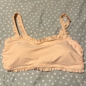 Cupshe Light Pink Ruffled Bikini Swim Top NWOT